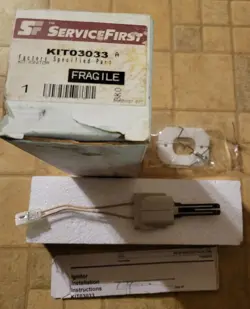 2 EA,  TRANE SERVICE FIST KIT 03033 HOT SURFACE IGNITOR