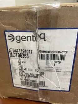 TRANE X70671191017 MOT06363 1/8 HP CONDENSER FAN MOTOR