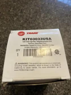 TRANE KIT03033 KIT03033USA 120 VOLT IGNITER REPLACEMENT KIT