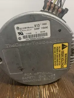 TRANE BLOWER MOTOR D672366G17, MODEL 5SME39NXL010