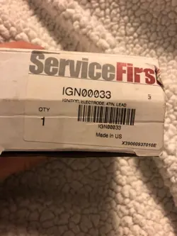 NEW TRANE SERVICE FIRST IGN00033 SPARK FURNACE IGNITOR 47 INCH