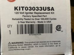 GENUINE TRANE KIT03033 KIT03033USA 120 VOLT IGNITER REPLACEMENT KIT (NEW)