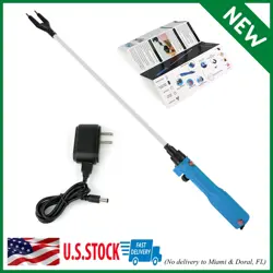 LIVESTOCK PROD WITH CHARGER, RECHARGEABLE CATTLE PROD 42.3INCHES HOT SHOCK EL...