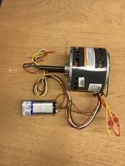 SERVICE FIRST BLOWER MOTOR MOT18948 WITH GENTEQ CPT00180 FROM TRANE XL80 FURNACE