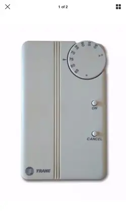 TRANE THERMOSTAT X1351060620 REV A