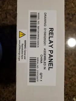 HVAC BAY24VRPAC52DCA RELAY PANEL TRANE OEM WITH MANUEL