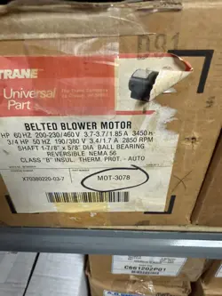 CENTURY H842V1 TRANE MOT3078 H842 MOTOR AMERICAN STANDARD 1 HP 3450 RPM MOT03078