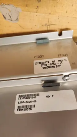 TRANE CHILLER MODULE X13651064040 REV. F SOFTWARE: 6200-0325-08 / 6200-0022-09