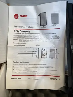 TRANE CO2 DUCT