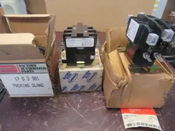 3PC ESSEX, CARRIER, TRANE, RELAY, PACKING GLAND, CONTACTOR (NIB)