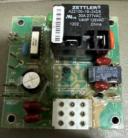 ZETTLER REPLACEMENT FURNACE CONTROL BOARD AZ2100-1B-24DE 30A 277VAC TRANE RELAY