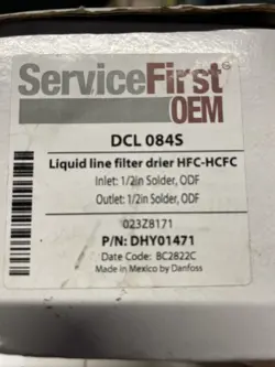 TRANE DCL084S LIQUID LINE FILTER DRIER