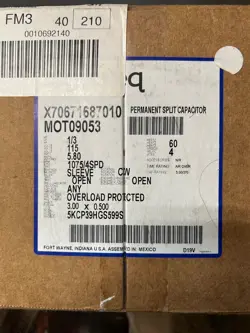 TRANE AMERICAN STANDARD X70671687010 MOT09053 FURNACE BLOWER MOTOR 1/3 HP 115V 