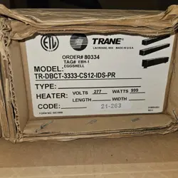 BASEBOARD HEATER SPECIAL RUN TR-DBCT-3333-CS12-IDS-PR ELECTRIC 277V TRANE BRAND