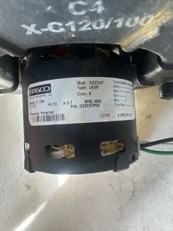 TRANE D330757P04 FASCO 70625247 AMERICAN STANDARD DRAFT INDUCER ASSEMBLY