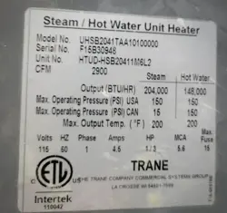 UNIT/SIEMENS CONTROL