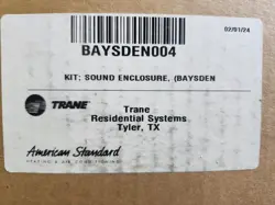 BAYSDEN004- COMPRESSOR SOUND ENCLOSURE