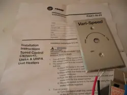 TRANE VARIABLE SPEED