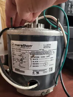 MARATHON ELECTRIC AC MOTOR MOT01504  THERMALLY PROTECTED WC 48A17T65M