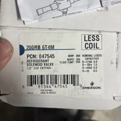 (760) EMERSON FLOW CONTROLS 047545 200RB6T4M SOLENOID VALVE 3/8
