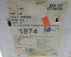 1874 1/4/HP 208/230V