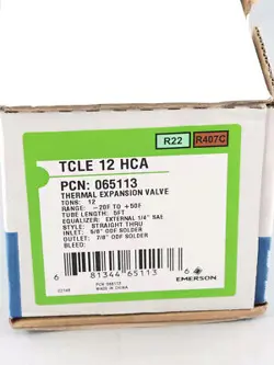 EMERSON TCLE 12 HCA TCLE12HCA THERMO EXPANSION VALVE NEW