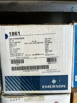1861 EMERSON 1/3HP,1075RPM,208/230V,MOTOR OEM
