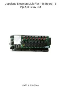 CPC EMERSON MULTIFLEX 168 BOARD 810-3066
