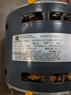 BLOWER MOTOR 1/4HP