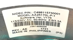 0131M00270 1/2HP VER