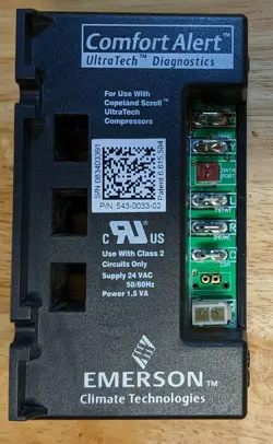 EMERSON COMFORT ALERT ULTRATECH DIAGNOSTICS 543-0033-02