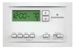 EMERSON P210 PROGRAMMABLE THERMOSTAT, SINGLE STAGE, 5-1-1