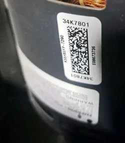 LENNOX 34K7801 BLOWER MOTOR K55HXEFP-7290 EMERSON 1/3HP 230V