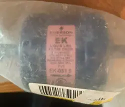 EMERSON CLIMATE TECHNOLOGIES LIQUID LINE FILTER DRIER EK-053 S NEW IN ORIGINAL