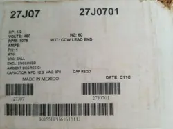 27J0701 1/2 HP