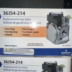 EMERSON WHITE RODGERS GAS VALVE 36J54-214