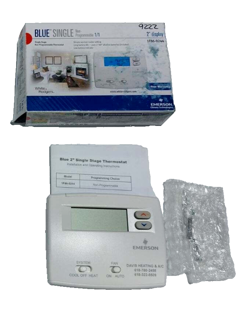 EMERSON 1F86-0244 THERMOSTAT BLUE SINGLE NON-PROGRAMMABLE 2