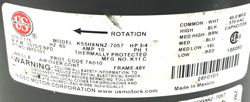 K55HXNNZ-7057 3/4HP