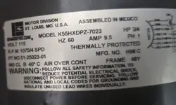 K55HXDPZ-7023 3/4HP 115V