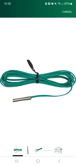 EMERSON 501-1121 REPLACEMENT TEMPERATURE SENSOR WITH TESTO KIT