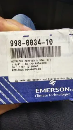 NEW EMERSON COPELAND 998-0034-10 ROTALOCK ADAPTER 1-3/4