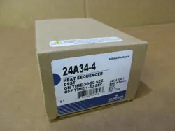 EMERSON WHITE RODGERS 24A34-4 HEAT SEQUENCER DPST 24V