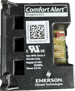 EMERSON COMFORT ALERT DIAGNOSTICS MODULE 543-0010-01 USED