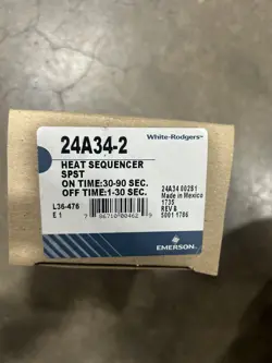 **NEW**  WHITE-RODGERS/EMERSON 24A34-2 ELECTRIC HEAT SEQUENCER SPST 4 QTY