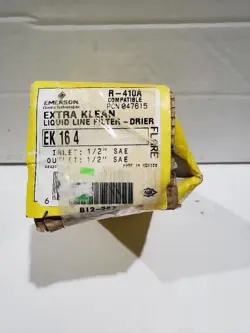 EMERSON EK 164 LIQUID LINE FILTER DRIER, COMPACTED BEAD