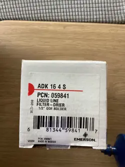 EMERSON LIQUID LINE FILTER-DRIER ADK-164 S