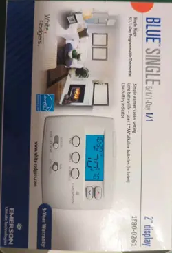WHITE-RODGERS / EMERSON  # 1F80-0261 BLUE SINGLE PROGRAMMABLE  THERMOSTAT