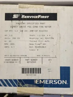 EMERSON FAN MOTOR MOT02360