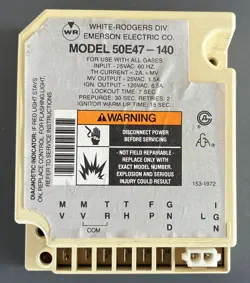 WHITE RODGERS EMERSON 50E47-140 IGNITION CONTROL BOARD VERY CLEAN!
