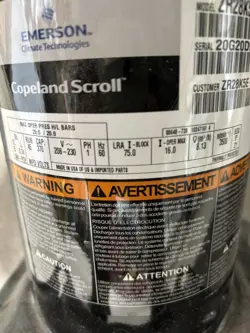 EMERSON AC COMPRESSOR